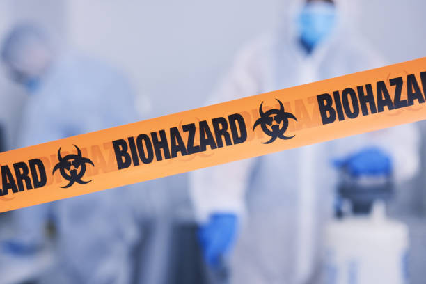 Professional Biohazard technician working in Ozark, AR
